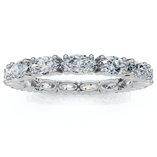 3/4Ct Marquise East To West Diamond Eternity Ring 14k Gold Lab Grown (E-F, VS)