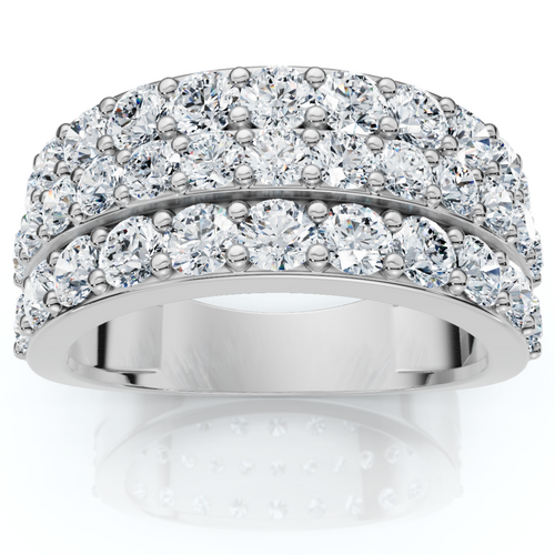 1 3/4Ct Diamond 8mm Wide Chelsea Wedding Ring Anniversary Band Gold Lab Grown (F-G, VS)