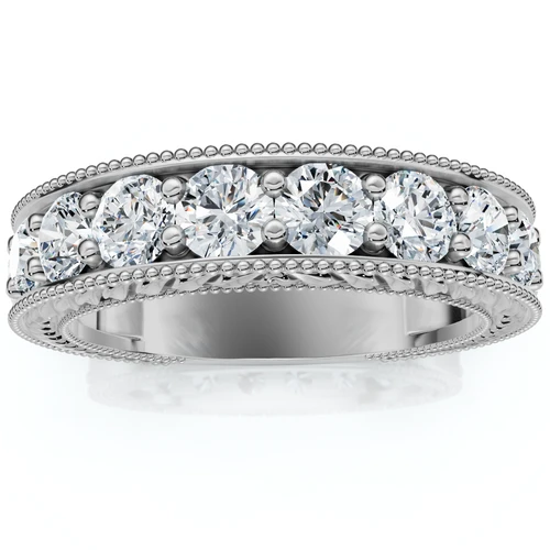 1Ct Heather Diamond Vintage Wedding Ring 10k Gold Lab Grown (E-F, VS)