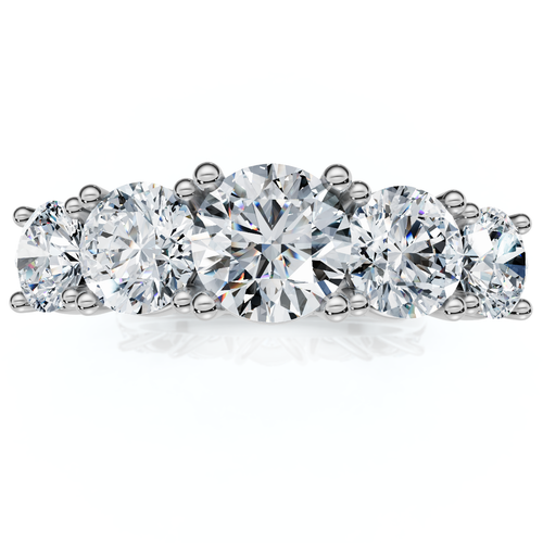 2 1/6Ct Elina Five-Stone Diamond Engagement Ring 14K Gold Lab Grown (E-F, VS)