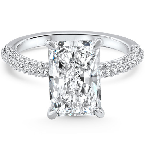 Certified 3.44Ct Cassidy Radiant Cut Diamond Engagement Ring 14k Gold Lab Grown (F-G, VS)