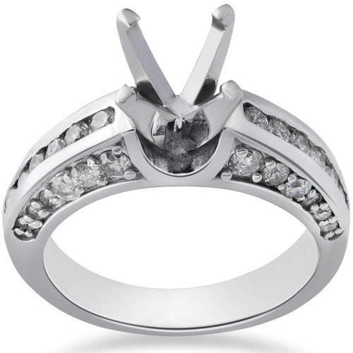 1ct Diamond Semi Mount Engagement Ring Setting 14K (G-H, I1)