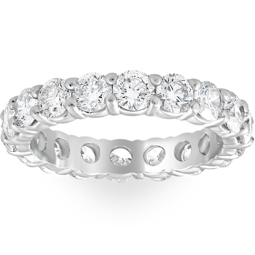 950 Platinum Diamond Wedding Eternity Anniversary Ring
