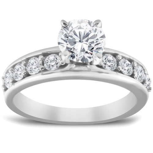 2Ct Round Cut Diamond Engagement Solitaire Ring White Gold Lab Grown (F-G, VS) 2Ct Round Cut Diamond Engagement Solitaire Ring White Gold Lab Grown (F-G, VS)