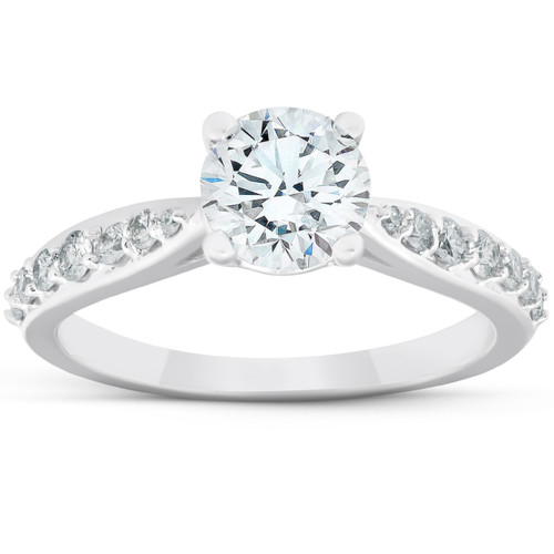 1 1/2Ct Diamond Diamond Engagement Classis Ring 14k White Gold Lab Grown (F-G, VS) 1 1/2Ct Diamond Diamond Engagement Classis Ring 14k White Gold Lab Grown (F-G, VS)