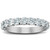 1 3/8 Ct Diamond Wedding Ring U Prong Womens Anniversary Band 14k White Gold (H-I, )