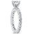2ct Diamond Eternity Engagement Ring 14K White Gold (G-H, SI)
