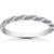 14K White 1/8 CTW Lab Grown Diamond Pavé Twisted Womens Wedding Ring (G-H, SI)