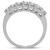 1/2ct 7-Stone Diamond Wedding Ring 14K White Gold Womens Anniversary Band (G-H, I1)
