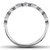 1/4Ct Diamond Wedding Ring Womens Stackable 10k White Gold Anniversary Band (G-H, I1)