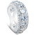 7 Ct Diamond 3/4 Eternity Ring 14k White Gold Womens Stackable Wedding Band (H-I, I1)