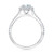 1 Ct Diamond Cushion Halo Engagement Ring 10k White Gold (G-H, I1)