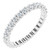 3/4Ct Diamond Eternity Ring 14k White Gold U Prong (H-I, I1)