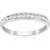 1/4 Ct Diamond Wedding Ring Channel Set 10k White Gold (I-J, I2-I3)