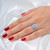Aquamarine (11x9mm) & Diamond 14k Rose Gold Ring (G-H, I1)