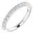 1/2Ct Lab Grown Diamond Stackable Anniversary Wedding Ring 14k White Gold (G-H, I1)