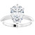 3Ct Pear Moissanite Solitaire Engagement Ring 14k White Yellow or Rose Gold (G-H, VVS)
