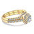 1 Ct Diamond Cushion Halo Engagement Wedding Ring Set 10k Yellow Gold (H-I, I1)
