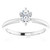 1/3Ct Oval Lab Grown Diamond Solitaire Engagement Ring 14k White Gold (G-H, SI)