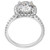3 1/2Ct Diamond Cushion Halo Engagement Ring 14k White Gold Lab Grown (H-I, VS)