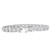 Platinum 12.58Ct Lab Grown Diamond Tennis Bracelet 7" Double Lock Clasp (F-G, VS)