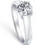 1 Ct Solitaire Round Cut Diamond Engagement Ring 14k White Gold Lab Grown (G-H, VS)