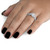 3/4Ct Vintage Diamond Infinity Halo Engagement Ring 14K White Gold (H-I, I1)