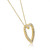 1/2Ct Diamond Heart Pendant Women's Necklace in White, Yellow, or Rose Gold (G-H, I1)