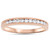 1/4ct Channel Set Diamond Wedding Ring 14K Rose Gold (H-I, I1)