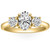 2Ct TWW Oval Lab Grown 3-Stone Diamond Engagement Ring in White or Yellow Gold (G-H, VS)