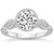 2 1/5Ct Diamond Luna Lab Grown Engagement Ring White, Yellow or Rose Gold (G-H, VS)