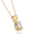 3/8Ct Marquise Natural Diamond Solitaire Pendant White or Yellow Gold Necklace (J-K, I2-I3)