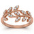 1/3Ct Diamond Wedding Stackable Ring Vine Petal Leaf White Yellow or Rose Gold (G-H, I1)