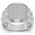 1/4Ct Pave Diamond Men's Wide Ring Lab Grown in White, Yellow, or Rose Gold (G-H, VS)