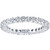 1 Ct Diamond Eternity Lab Grown Ring in White, Yellow, Rose Gold, or Platinum (H-I, SI)