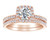 5/8Ct Diamond Halo Engagement Ring Set in White, Rose, Yellow Gold, or Platinum (H-I, I1)
