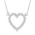 1/2Ct Heart Diamond Pendant in 10k White or Yellow Gold (H-I, I1)