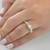 1 Ct T.W. Round Cut Three Stone Diamond Engagement Ring Lab Grown Gold (G-H, VS)