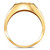 1Ct TW Diamond Men's Anniversary Wedding Ring High Polished Band 10k Yellow Gold (G-H, I1)