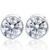 .85Ct Round Brilliant Cut Natural Diamond Stud Earrings in 14K Gold Round Bezel Setting (G-H, I2-I3)
