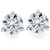 1.50Ct Natural Round Brilliant Cut SI1-SI2 Diamond Stud Earrings in Solid 14K Gold Martini Setting (G-H, SI)