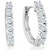 3/4 cttw Lab Grown Diamond Hoops in White or Yellow Gold 1/2" Tall (G-H, SI)