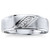 1/4Ct TW Three Stone Men's Brushed Diamond Lab Grown Wedding Ring in 14k Gold (G-H, VS)