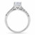 1 3/4ct Cushion Cut Diamond Engagement Ring 14k White Gold Enhanced (D-E, SI)