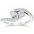 1/2 Carat 2 Stone Forever Us Diamond Engagement Ring White Gold (H-I, I1)