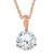 2 ct Solitaire Lab Grown Diamond Pendant available in 14K and Platinum (F, SI1-SI2)