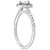 1/2ct Fancy Marquise Diamond Engagement 14K White Gold Ring (G-H, I2-I3)