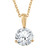 5/8 ct Solitaire Lab Grown Diamond Pendant available in 14K and Platinum (G-H, SI)
