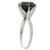 5.50 TCW 14k White Gold Round Cut AAA Black Diamond Solitaire Engagement Ring (Black, )