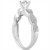 5/8ct Pave Diamond Infinity Engagement Wedding Ring Set Vintage White Gold 14k (G-H, I2-I3)